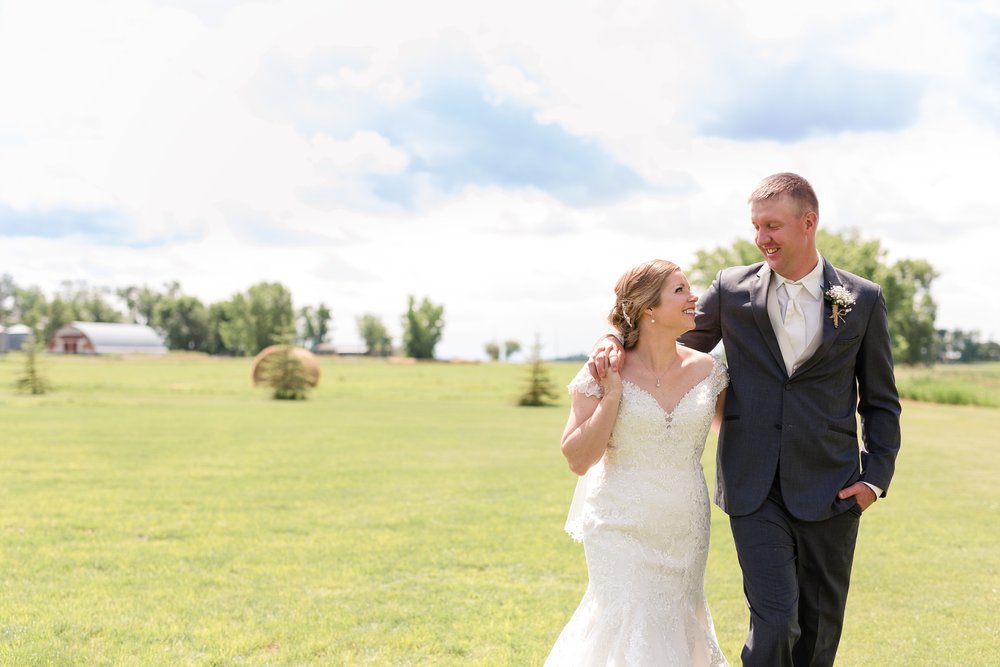 Country Styled, Rural, Ogema, Minnesota Church Wedding by Amber Langerud Photography | Andrea &amp; Steve