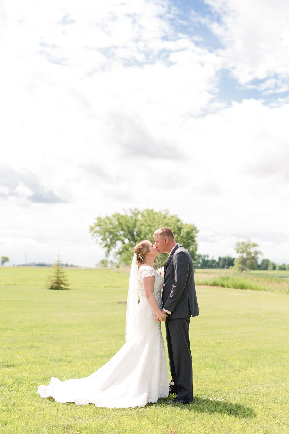 Country Styled, Rural, Ogema, Minnesota Church Wedding by Amber Langerud Photography | Andrea &amp; Steve