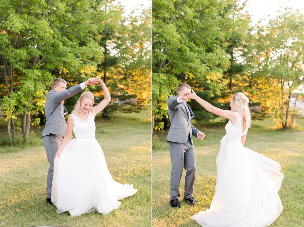 Backyard Frazee, MN Wedding with Frazee Event Center Reception by Amber Langerud | Ellie & Erik