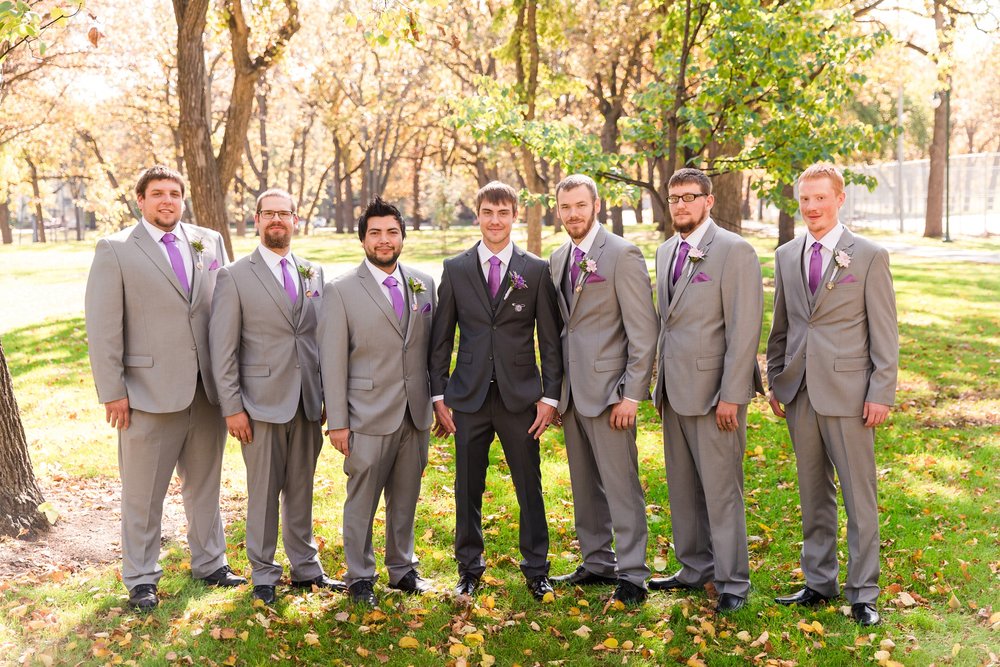 Downtown Fargo Disney Themed Wedding by Amber Langerud Photography | Bridal Party Island Park