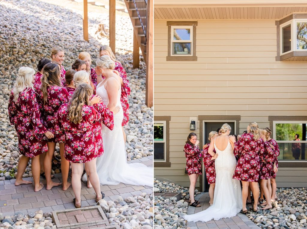Frazee, MN Wedding | Dress Reveal with Bridesmaids