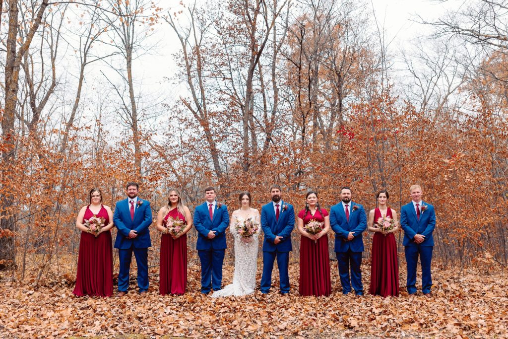Detroit Lakes MN Outdoor Fall Wedding