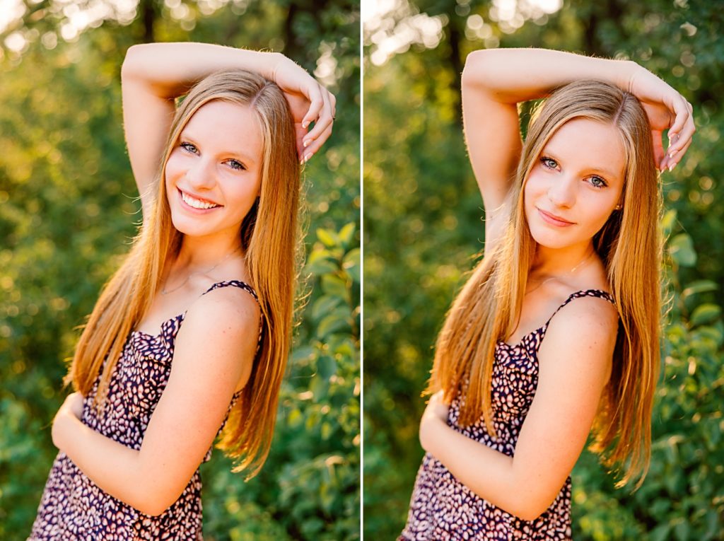 Hawley High School Senior Pictures with golden light