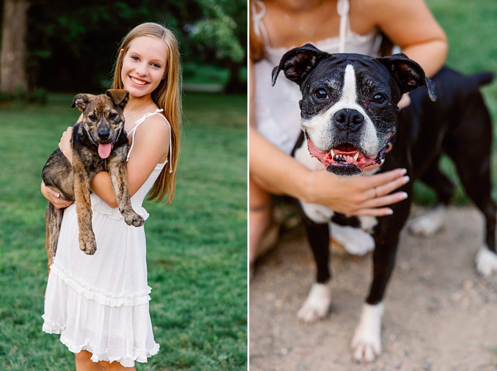 Hawley High School Senior Pictures with dogs