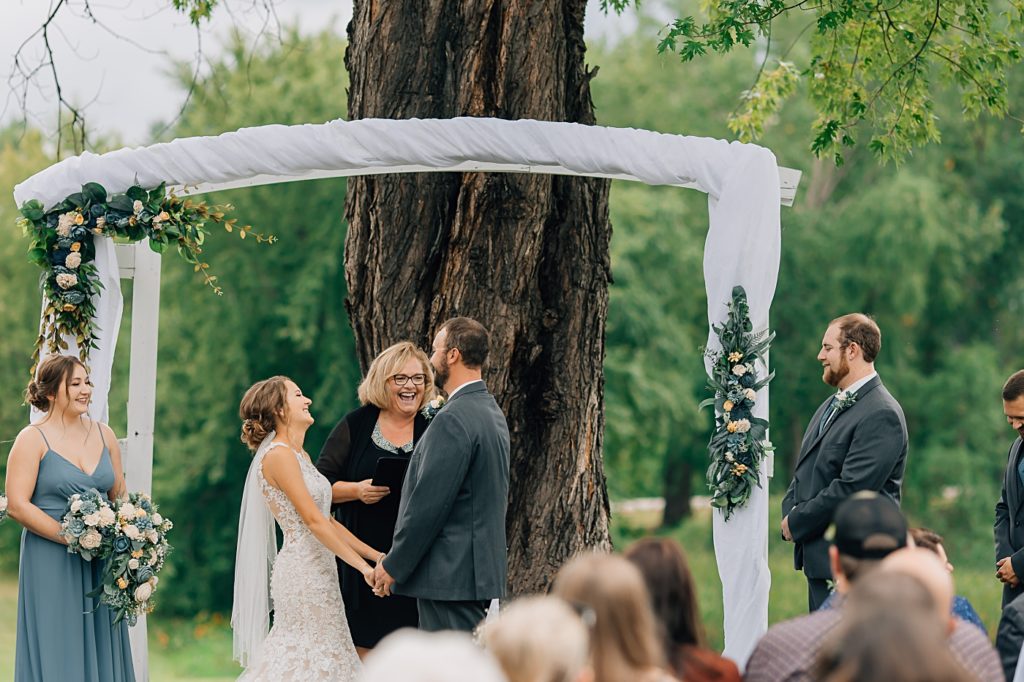 Outdoor Wedding Ceremony near Detroit Lakes, MN