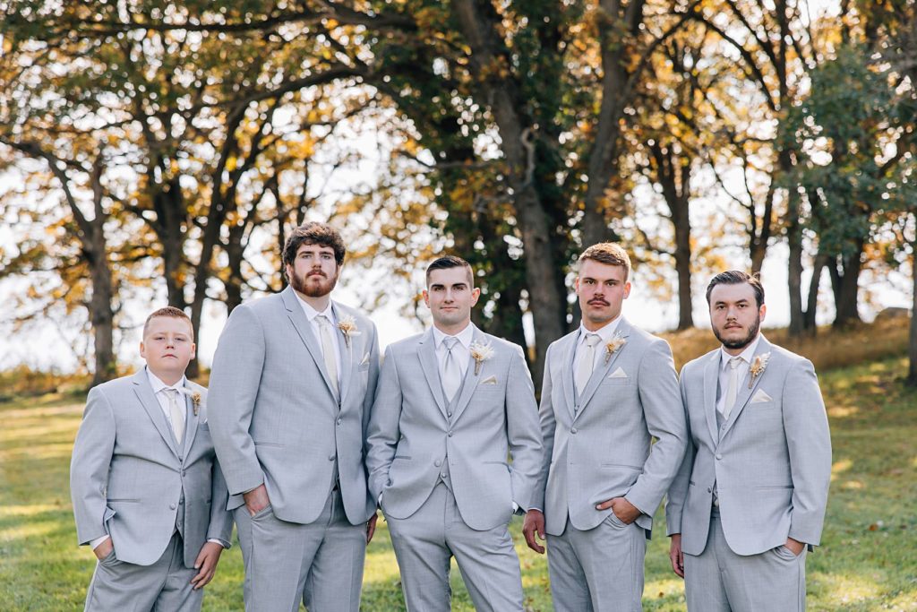 Groomsmen at the hitching post MN
