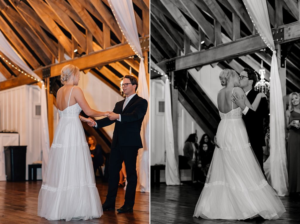barn wedding first dances