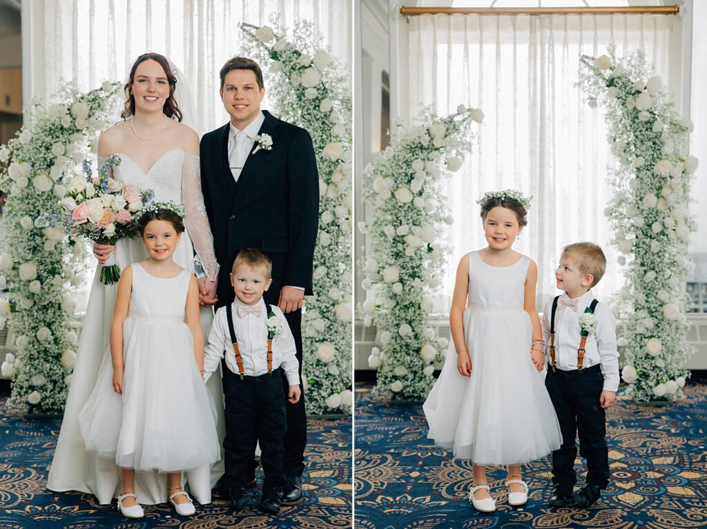 Flower girl & Ring Bearer at the Lafayette Club in Minnetonka Beach, MN