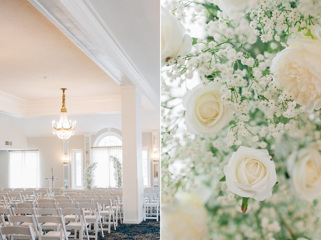 Ceremony location at the Lafayette Club in Minnetonka Beach, MN