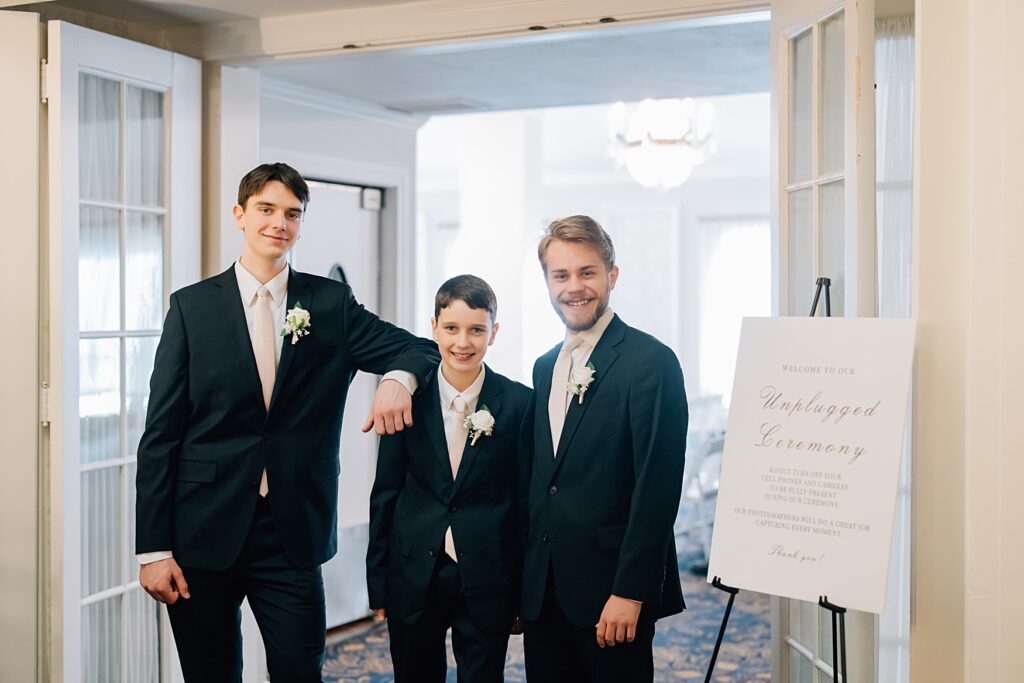 Ushers at the Lafayette Club in Minnetonka Beach, MN