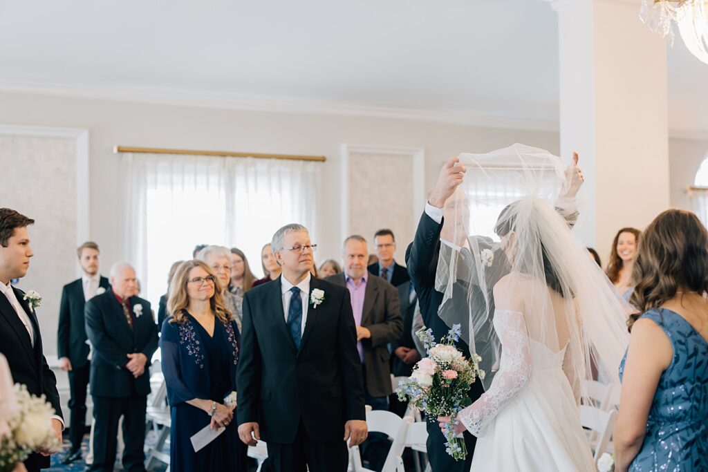 Wedding Ceremony at the Lafayette Club in Minnetonka Beach, MN