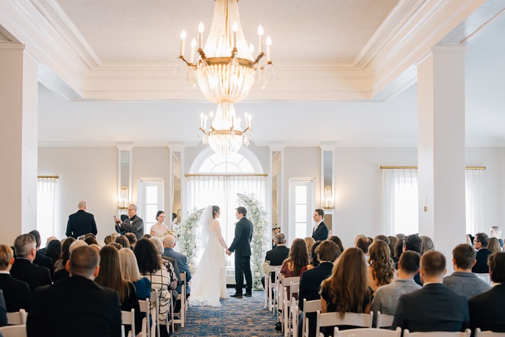 Wedding Ceremony at the Lafayette Club in Minnetonka Beach, MN