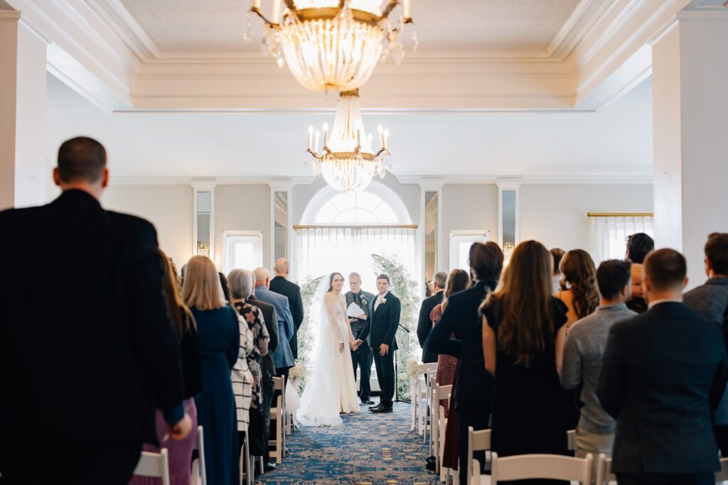 Wedding Ceremony at the Lafayette Club in Minnetonka Beach, MN