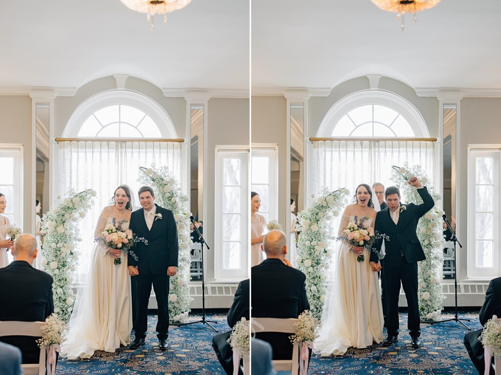 Wedding Ceremony at the Lafayette Club in Minnetonka Beach, MN