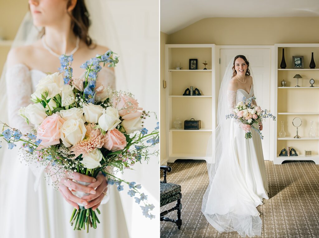 Bridal portraits at the Lafayette Club in Minnetonka Beach, MN