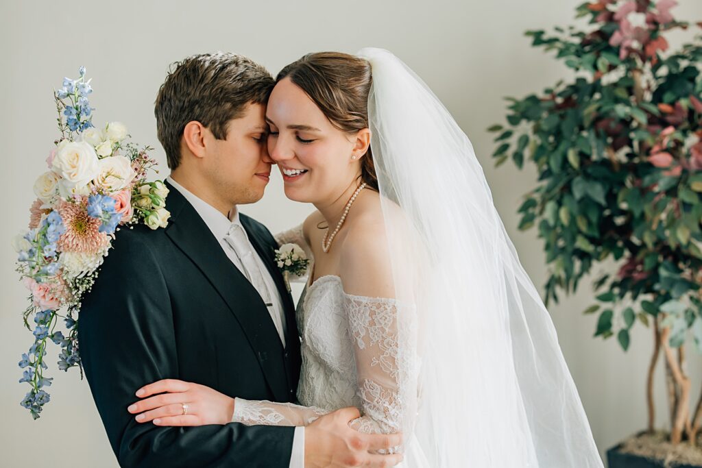 Bride and Groom Portraits at the Lafayette Club in Minnetonka Beach, MN