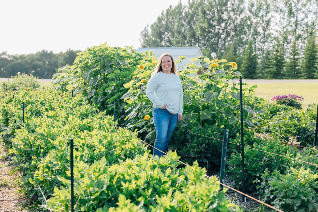 Olson Blooms flower farm brand photography by Minnesota photographer Amber Langerud