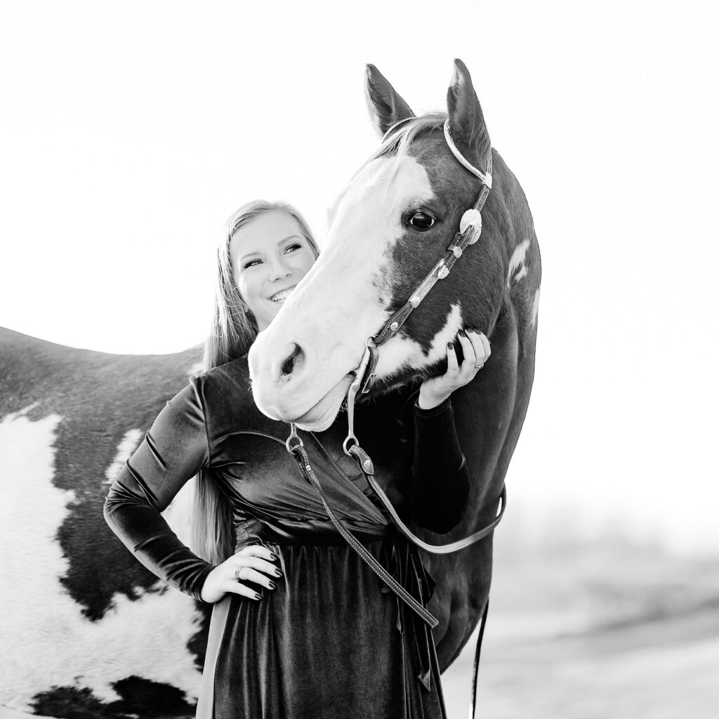 High School Senior Pictures with your horse, the connection photo